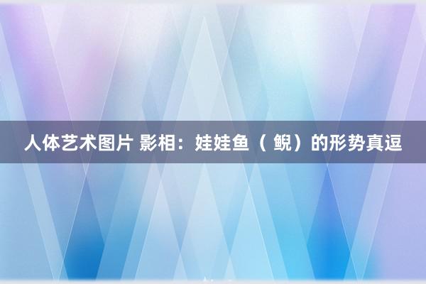 人体艺术图片 影相：娃娃鱼（ 鲵）的形势真逗