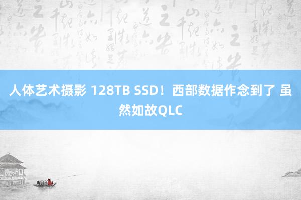 人体艺术摄影 128TB SSD！西部数据作念到了 虽然如故QLC