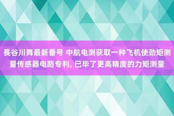 長谷川舞最新番号 中航电测获取一种飞机使劲矩测量传感器电路专利, 已毕了更高精度的力矩测量