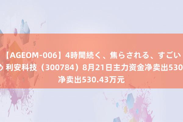 【AGEOM-006】4時間続く、焦らされる、すごい亀頭攻め 利安科技（300784）8月21日主力资金净卖出530.43万元